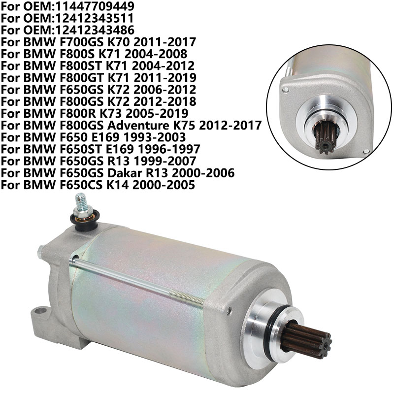 Motorcycle Starter Motor - Motosiklet Marş Motoru BMW F800ST F800GT