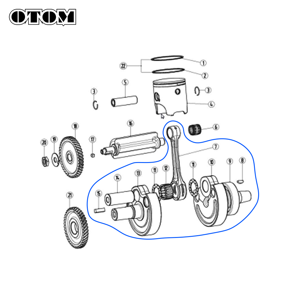 OTOM DT230 MT250 Motosiklet Kr - Motorcycle Crankshaft incelemesi ve fiyatı