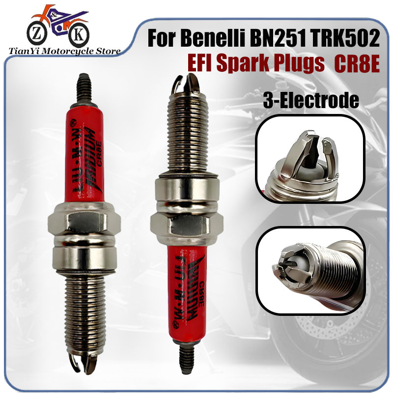 1 adet CR8E 3-elektrot EFI mot - Motorcycle Spark Plug incelemesi ve fiyatı